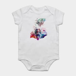 Swimmer sport art #swimmer #sport Baby Bodysuit